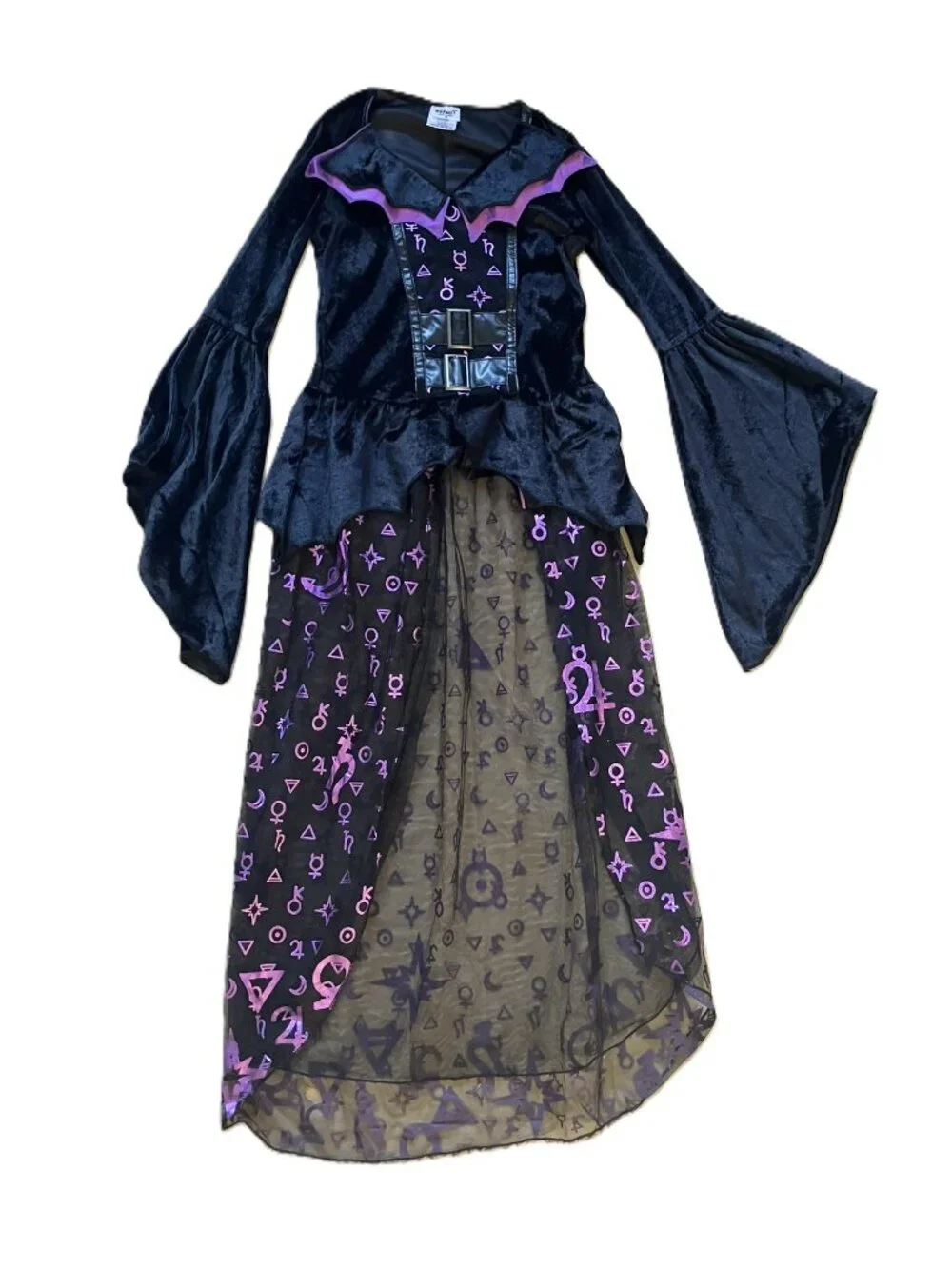 Spirit Halloween Kids Dark Coven Witch Costume Top Size S